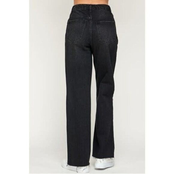 Signature 8 Slash Detail Denim Jeans black size medium 8/10 distressed ripped. - Picture 5 of 5